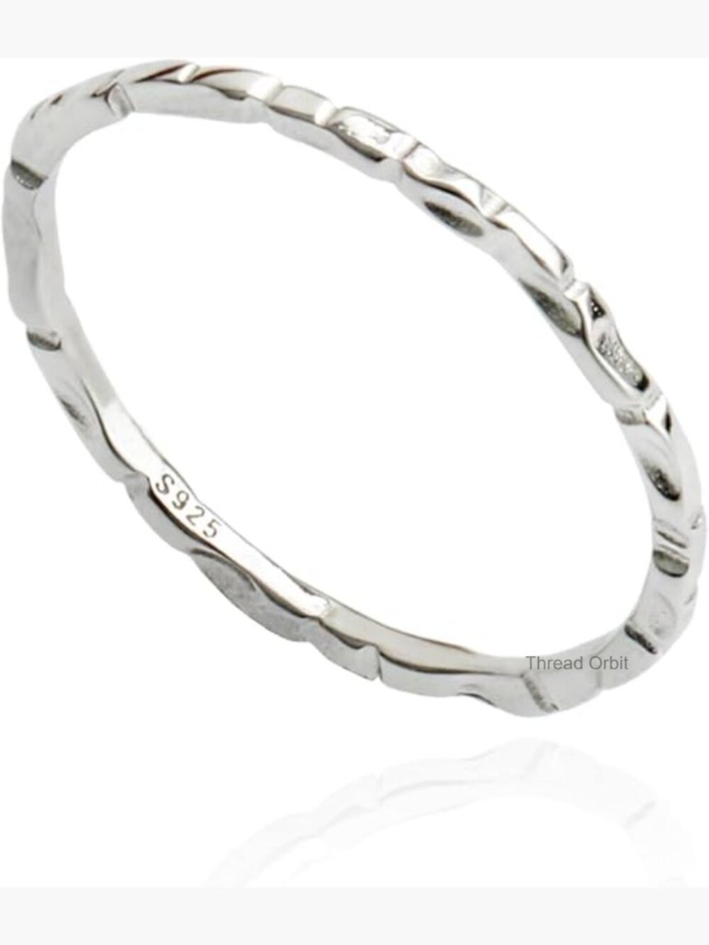 Hammered Stacking Rings Set - 925 Sterling Silver Knuckle Rings